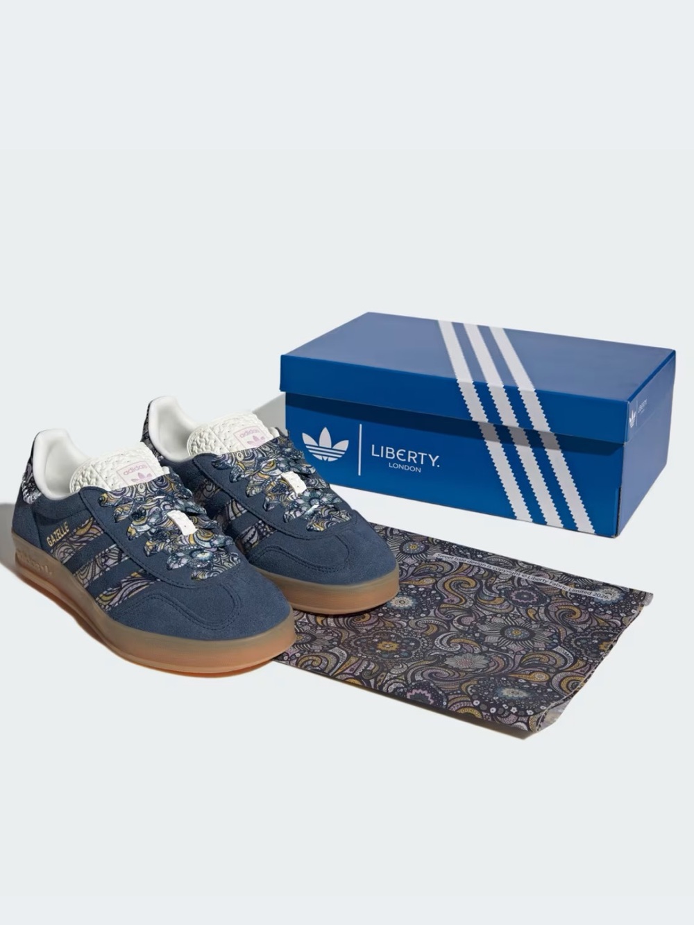 👖💐 ADIDAS x LIBERTY LONDON GAZELLE INDOOR NAVY BLUE 👖💐
